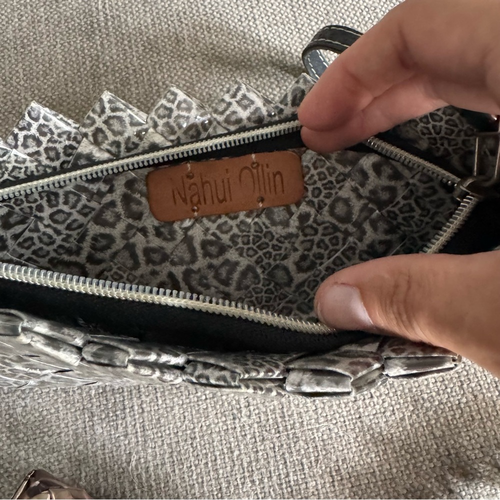 Nahui Ollin Y2K Leopard Print Clutch Wristlet - Picture 3 of 3